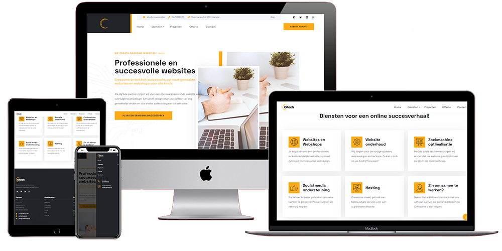 Website onderhoud door CREASOME