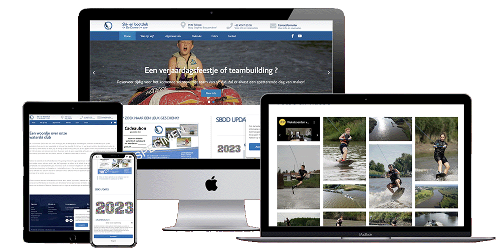 Creasome heeft de website van SBDD 100% op maat gemaakt