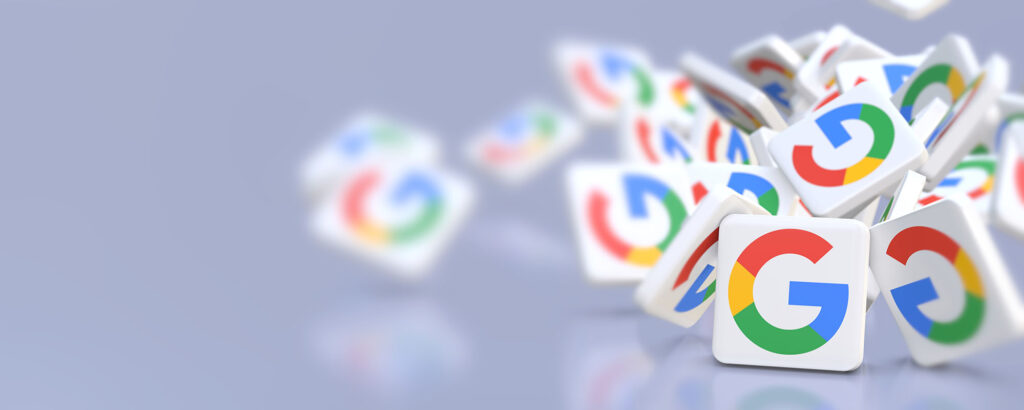 Achtergrond van Google. Artikel om je bedrijf aan te melden bij Google